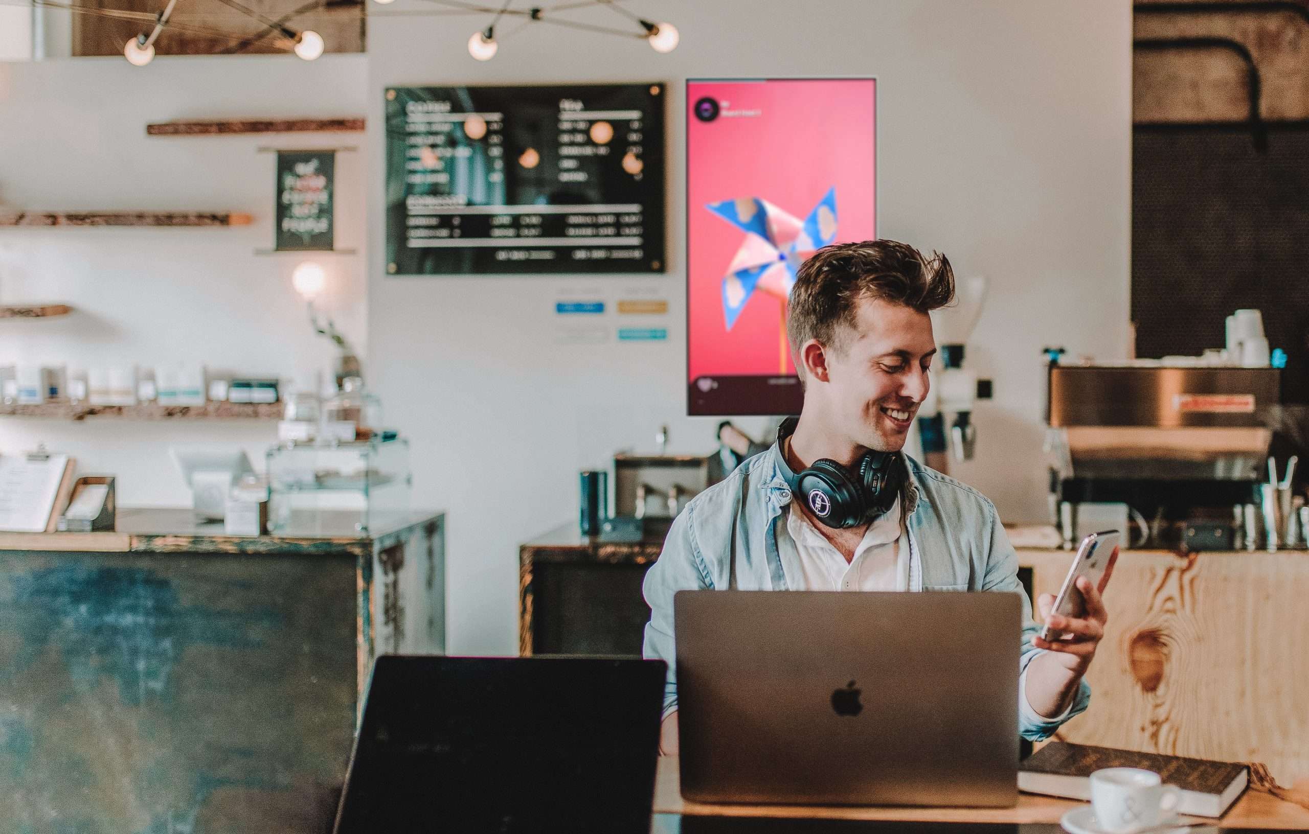 Fullscreen short videos on local public screens or niche websites